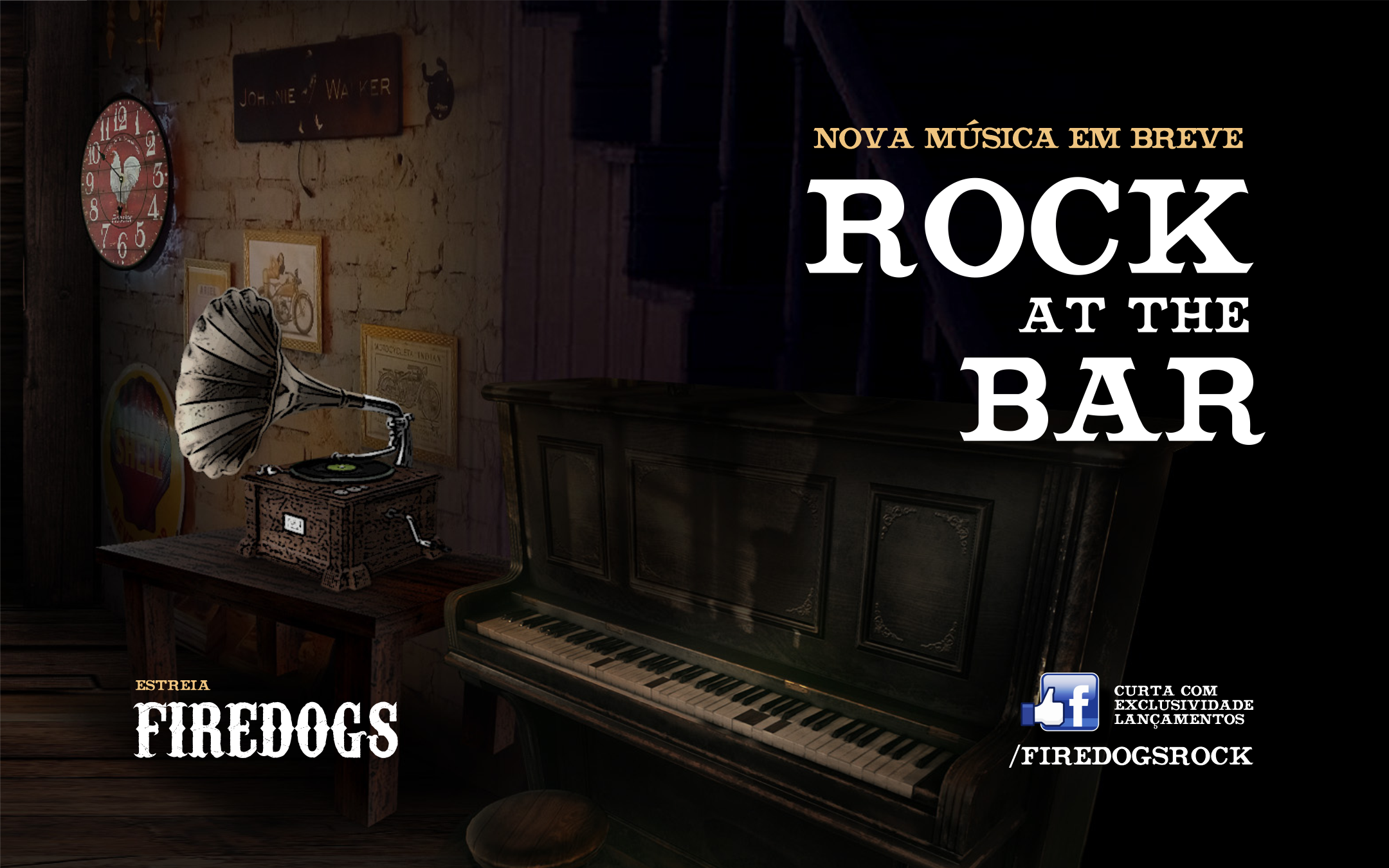 Rock at The Bar — piano e gramofone no bar